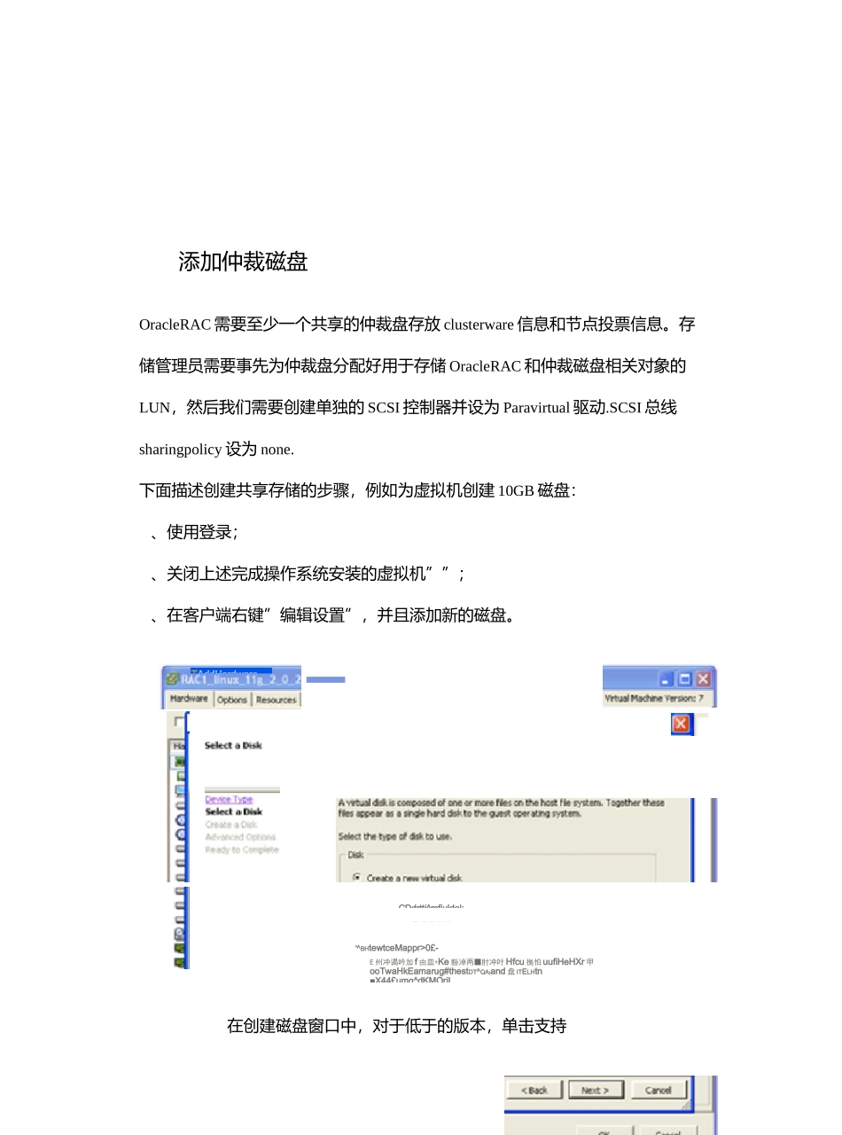 VMware vSphere虚拟化平台Oracle RAC群集配置手册_第3页