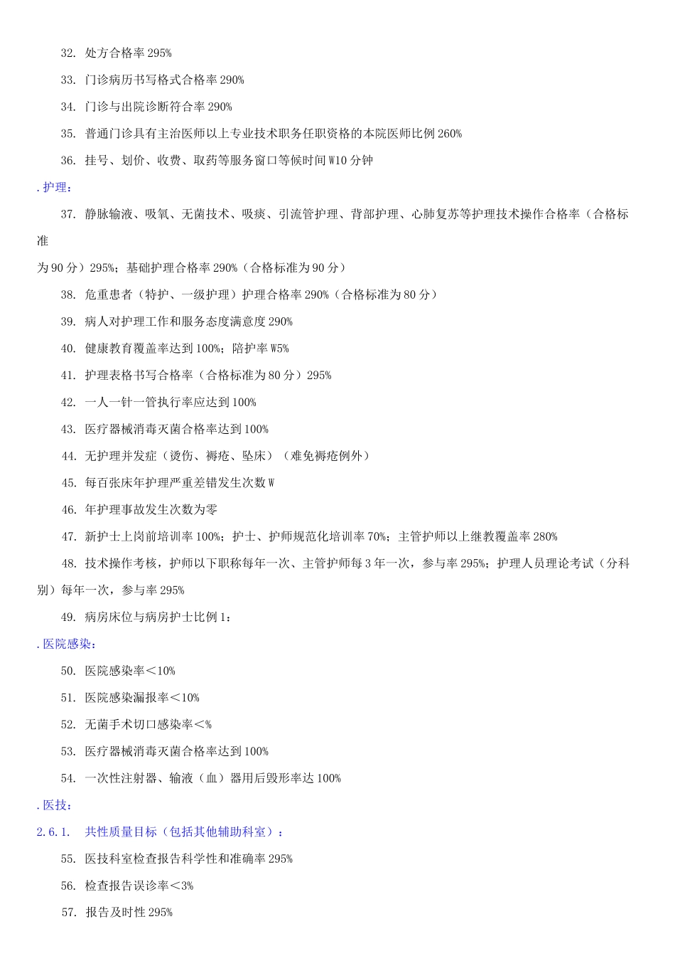 医院医疗质量目标_第2页