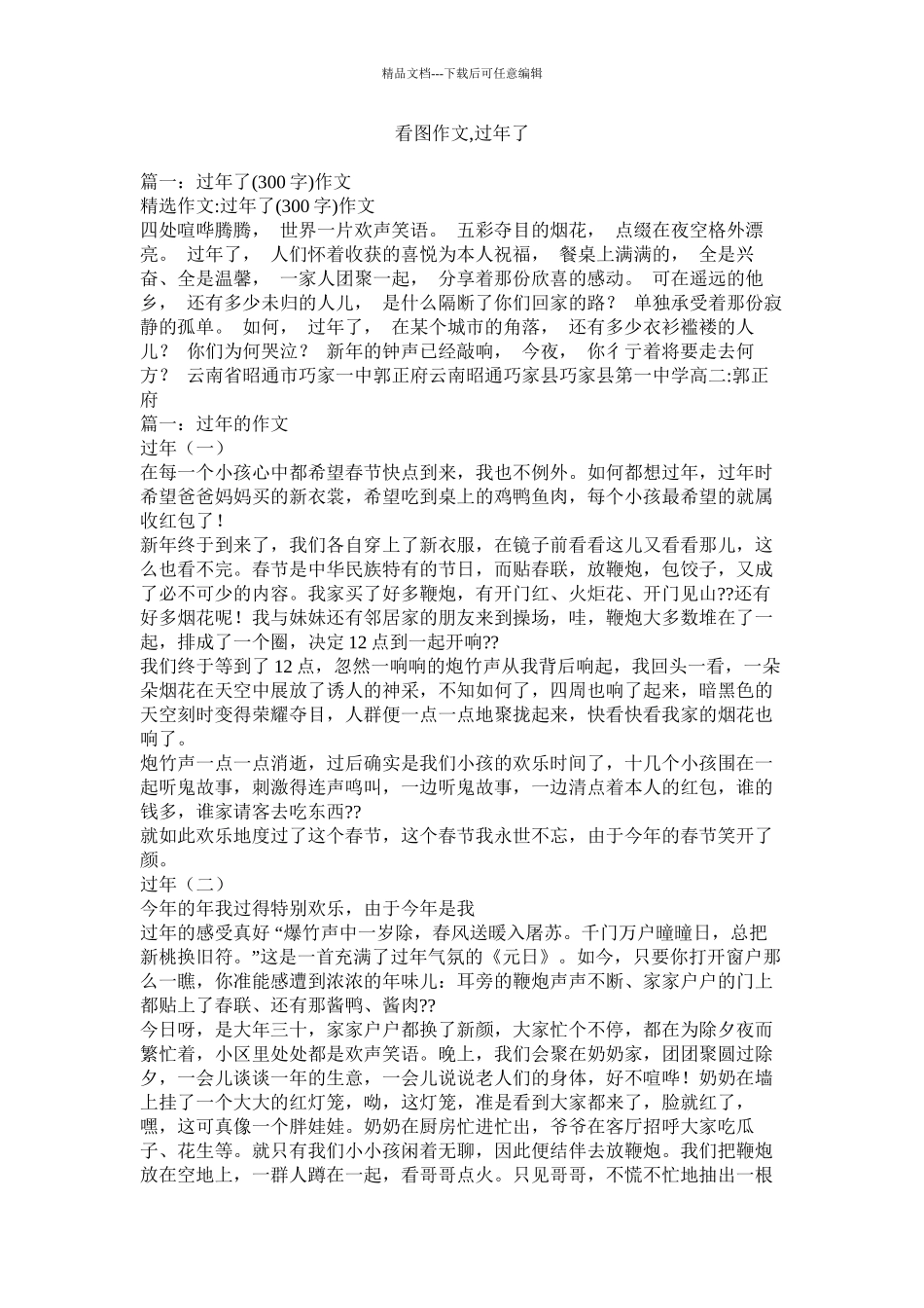 看图作文过年了精选_第1页