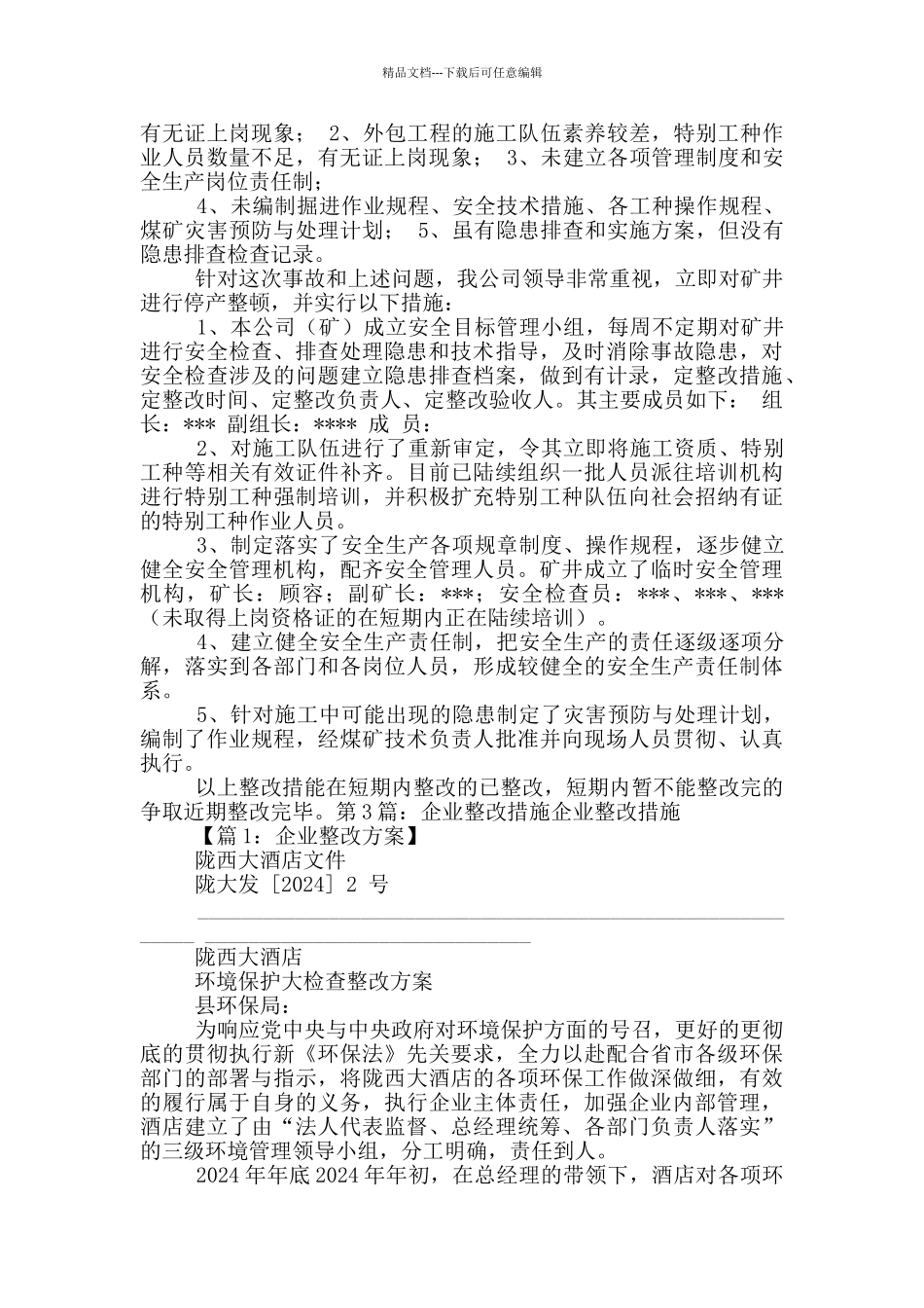 矿山企业整改措施_第2页
