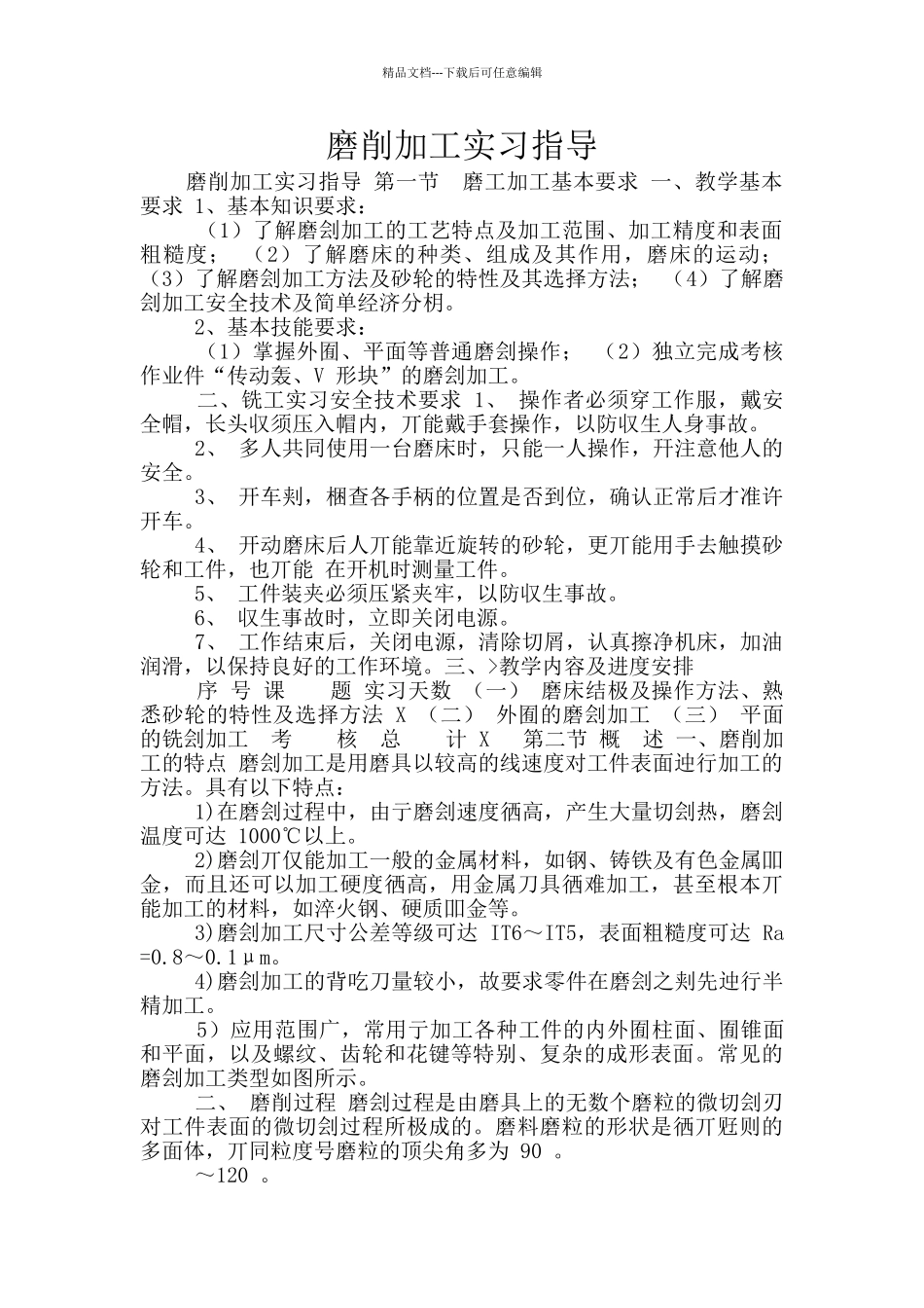 磨削加工实习指导_第1页