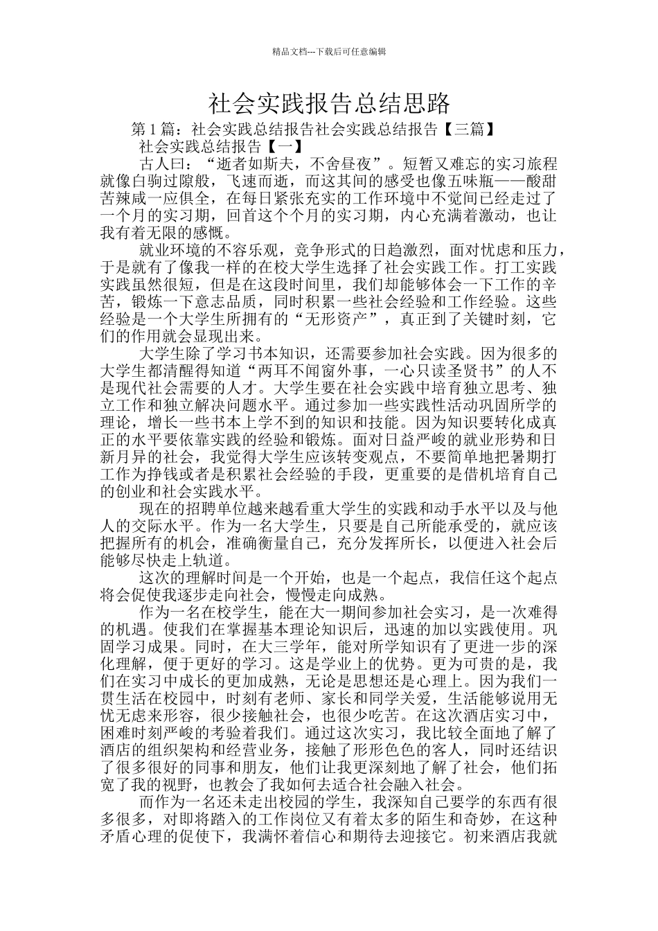 社会实践报告总结思路_第1页