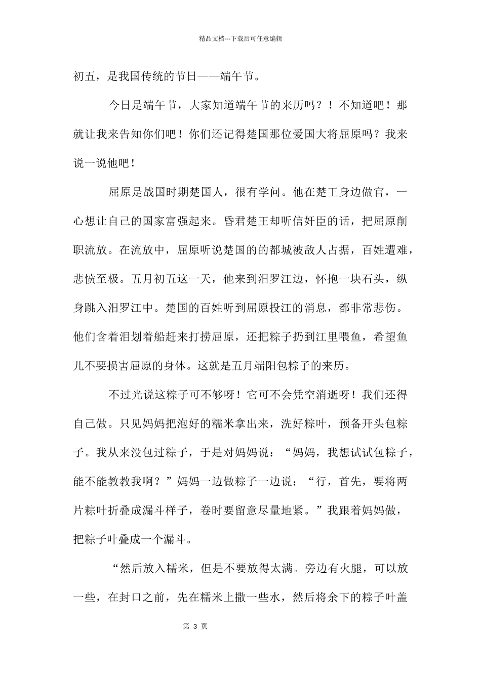 端午节作文700字集锦五篇_第3页