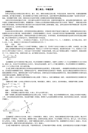 第二单元牛顿定律