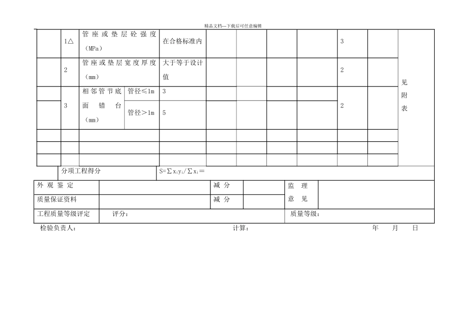管座及涵管安装评定表_第2页
