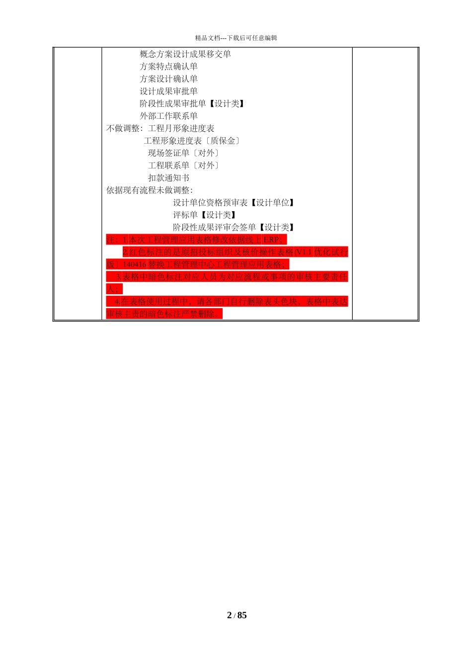 管理中心项目管理应用表格_第2页