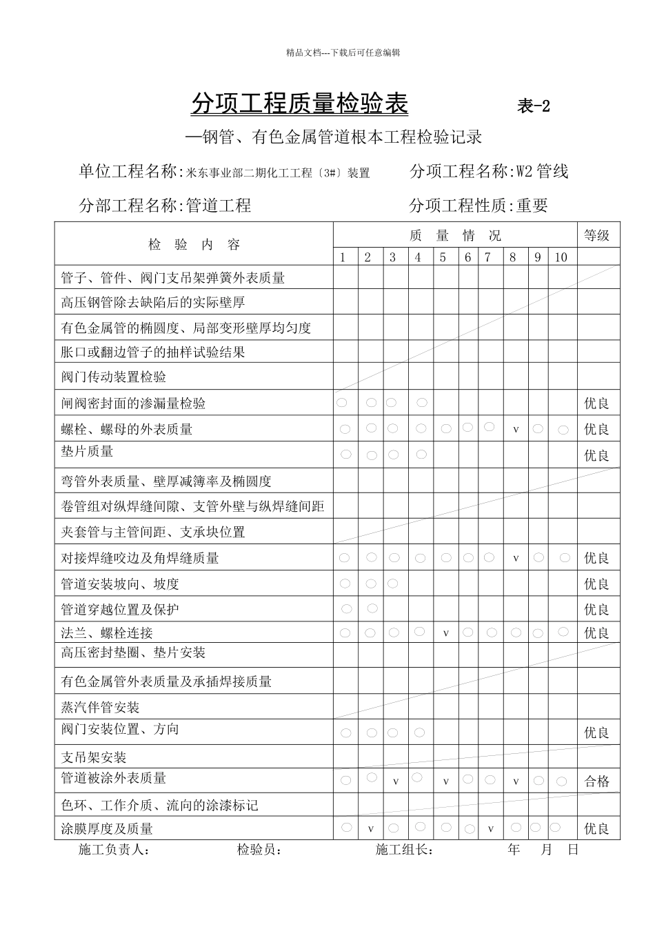 管道质量评定表_第2页