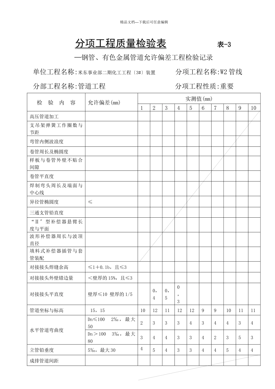 管道质量评定表_第3页