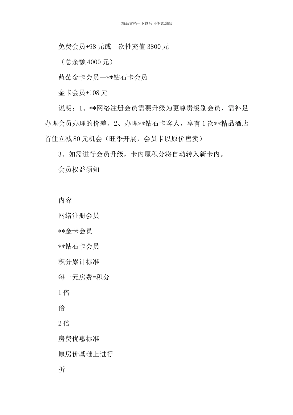 精品酒店会员体系方案_第3页