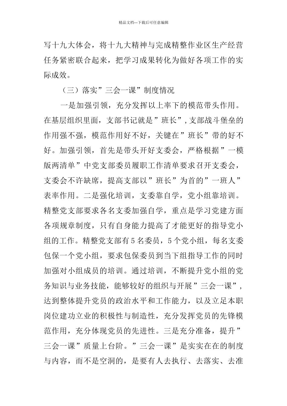 精整党支部书记抓基层党建工作情况述职报告_第2页