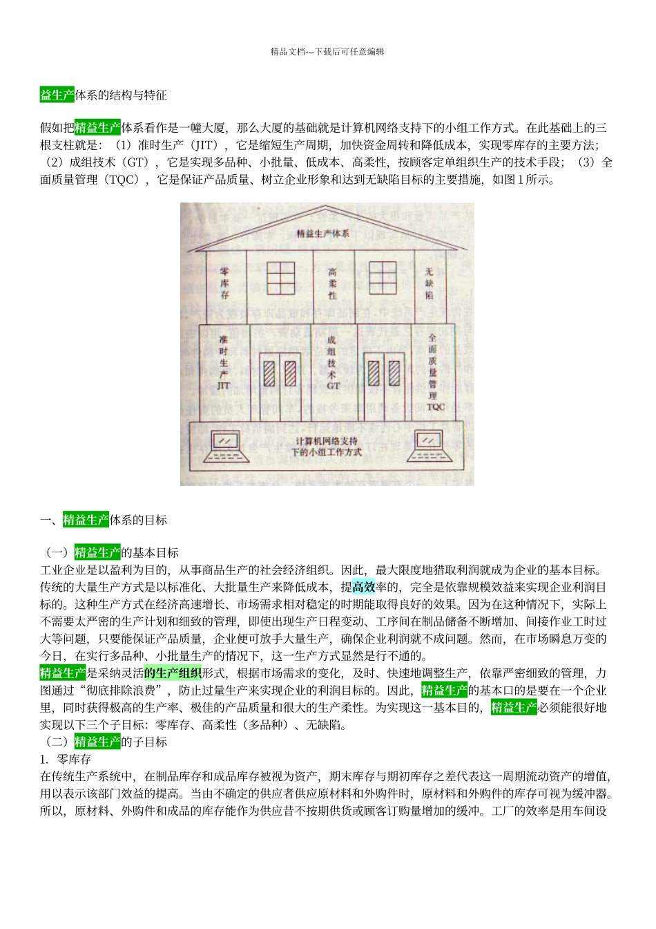 精益生产体系的结构与特征_第1页