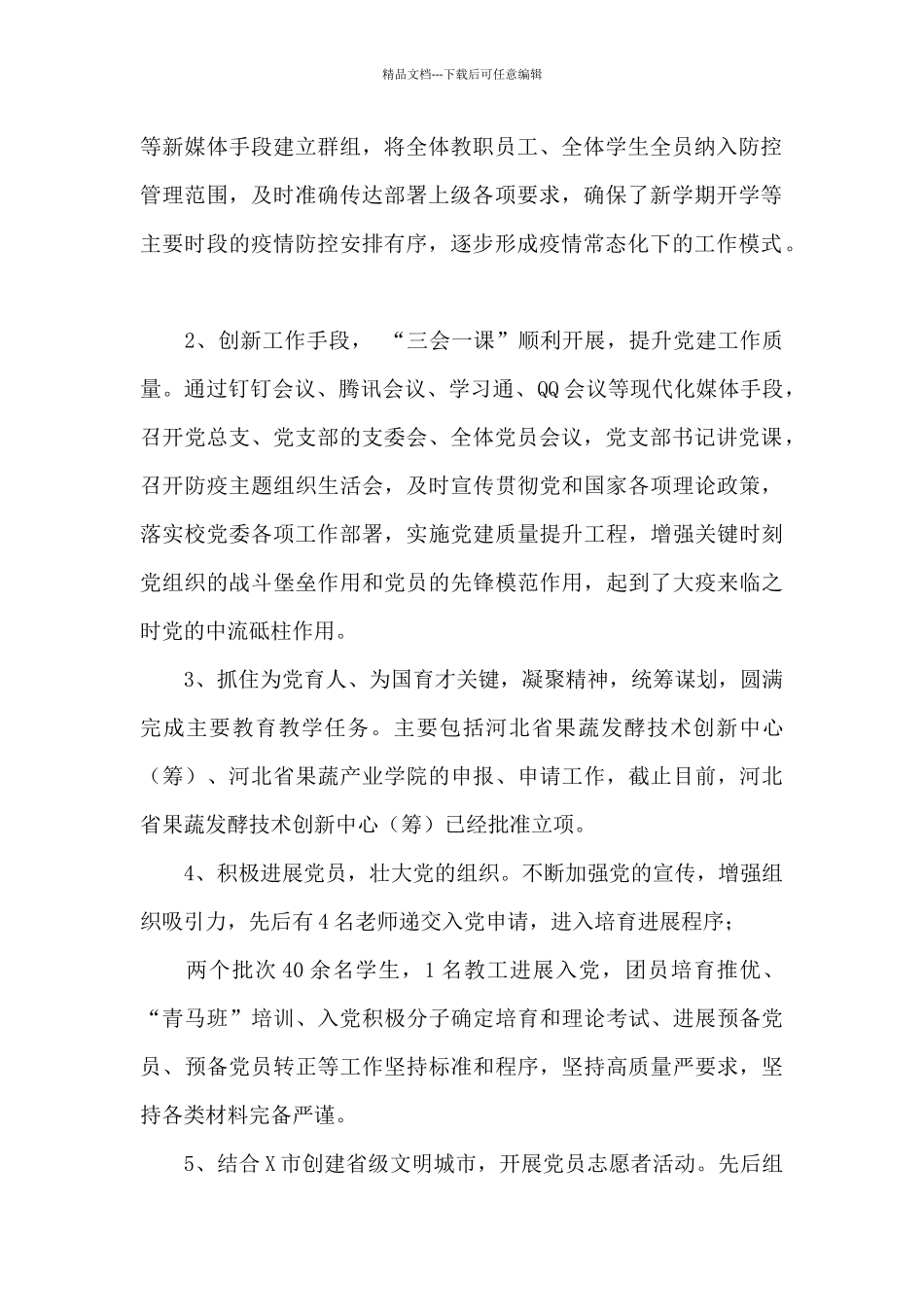 系党总支书记2024年个人述职报告_第2页