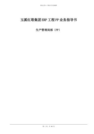 红塔集团业务流程重组2