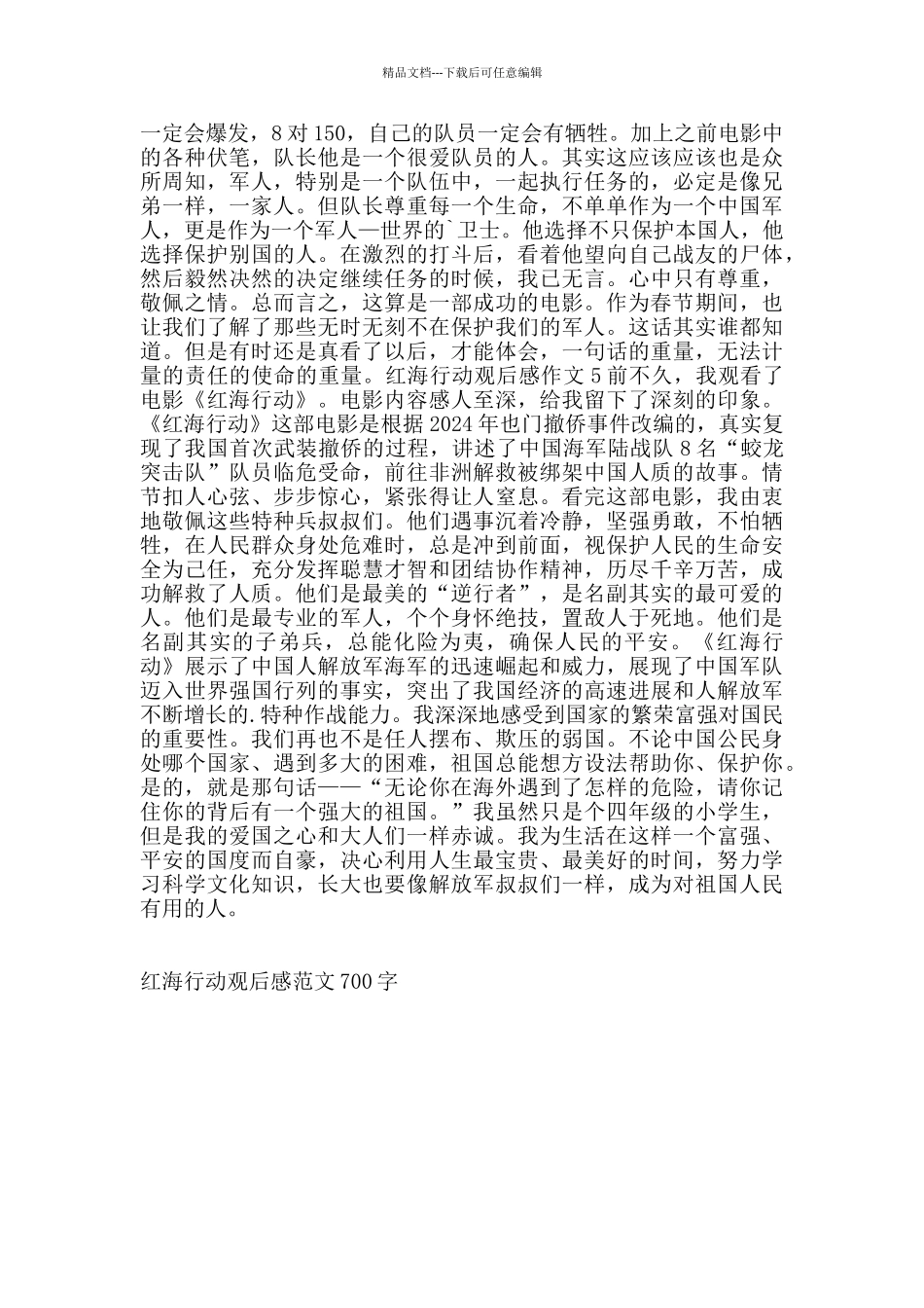 红海行动观后感范文700字_第3页
