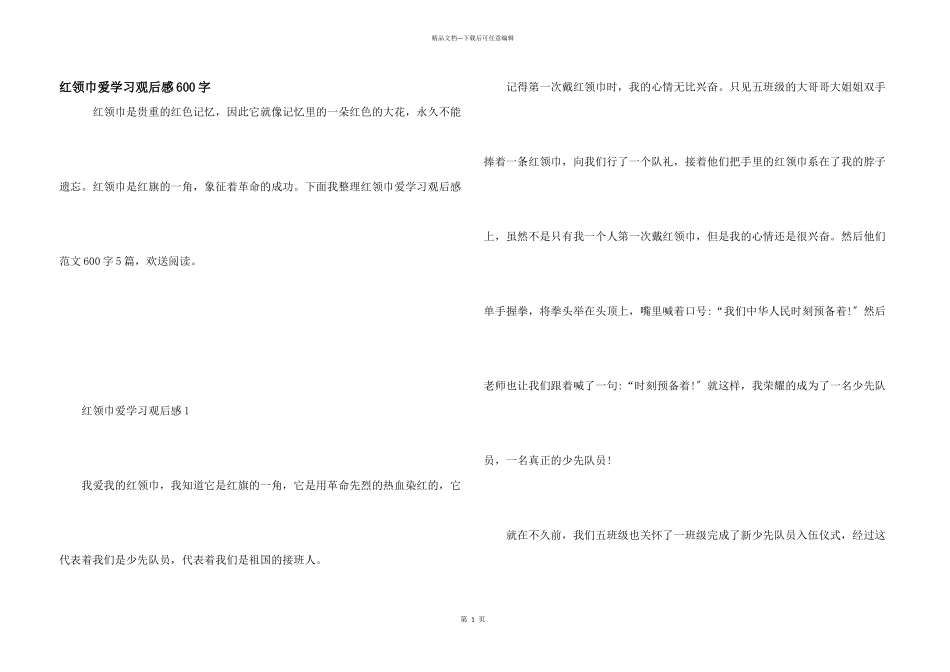 红领巾爱学习观后感600字_第1页