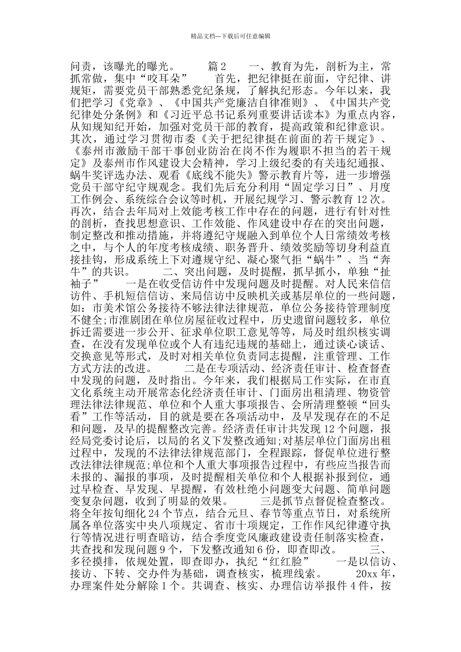 纪检执纪审查自查报告_第3页