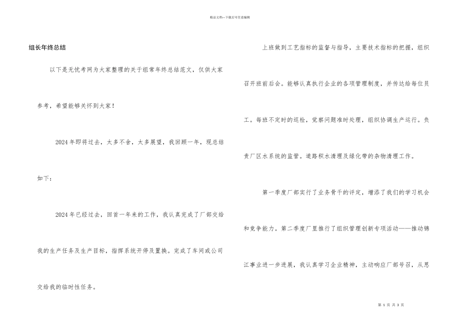组长年终总结_第1页