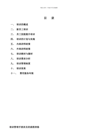 经典培训管理手册