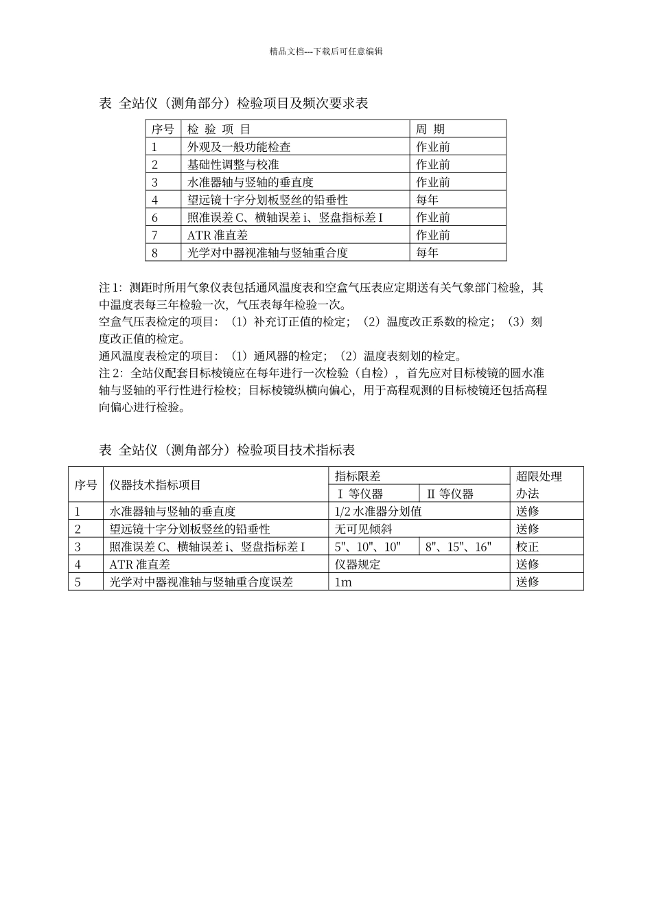 经纬仪、全站仪、水准仪及其配套设施日常检定_第2页