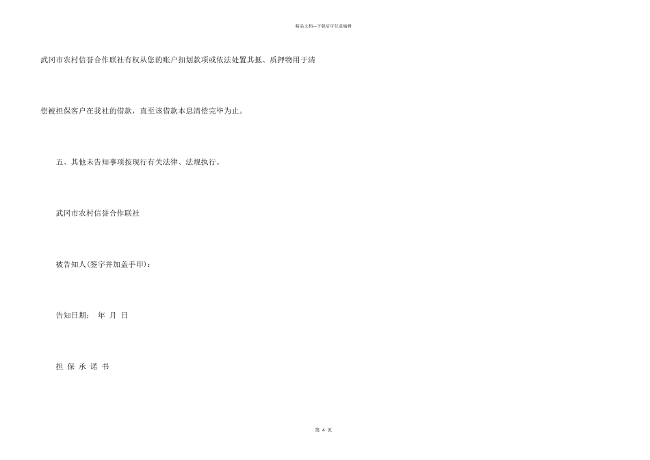 给担保人的承诺书_第3页