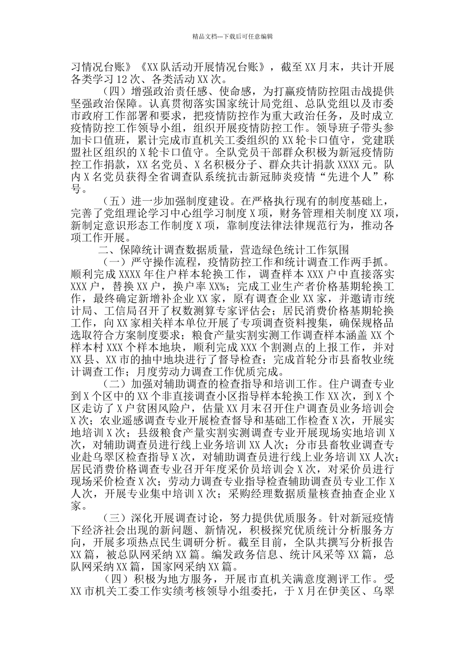 统计局调查队2024年度工作总结_第2页