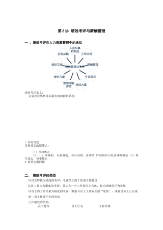 绩效考评与薪酬管理讲义