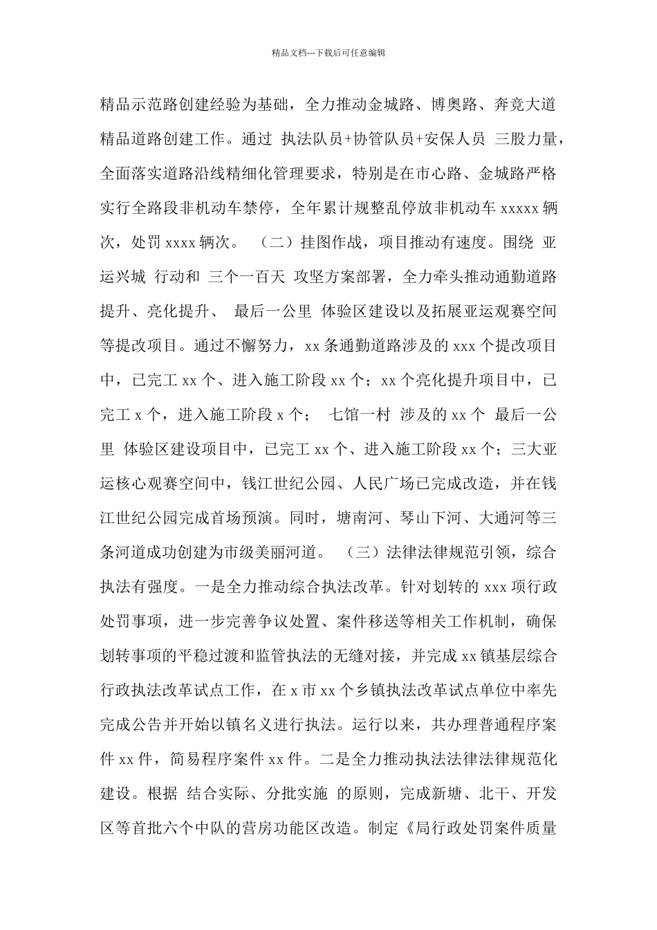 综合行政执法局2024年工作总结及2024年工作计划_第2页