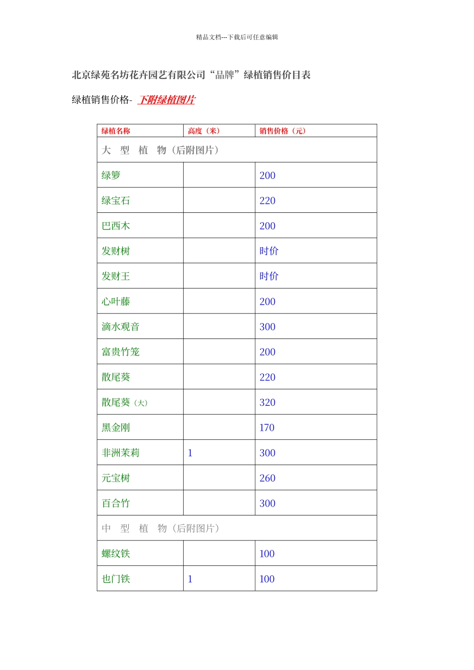 绿植租赁套餐价格_第2页