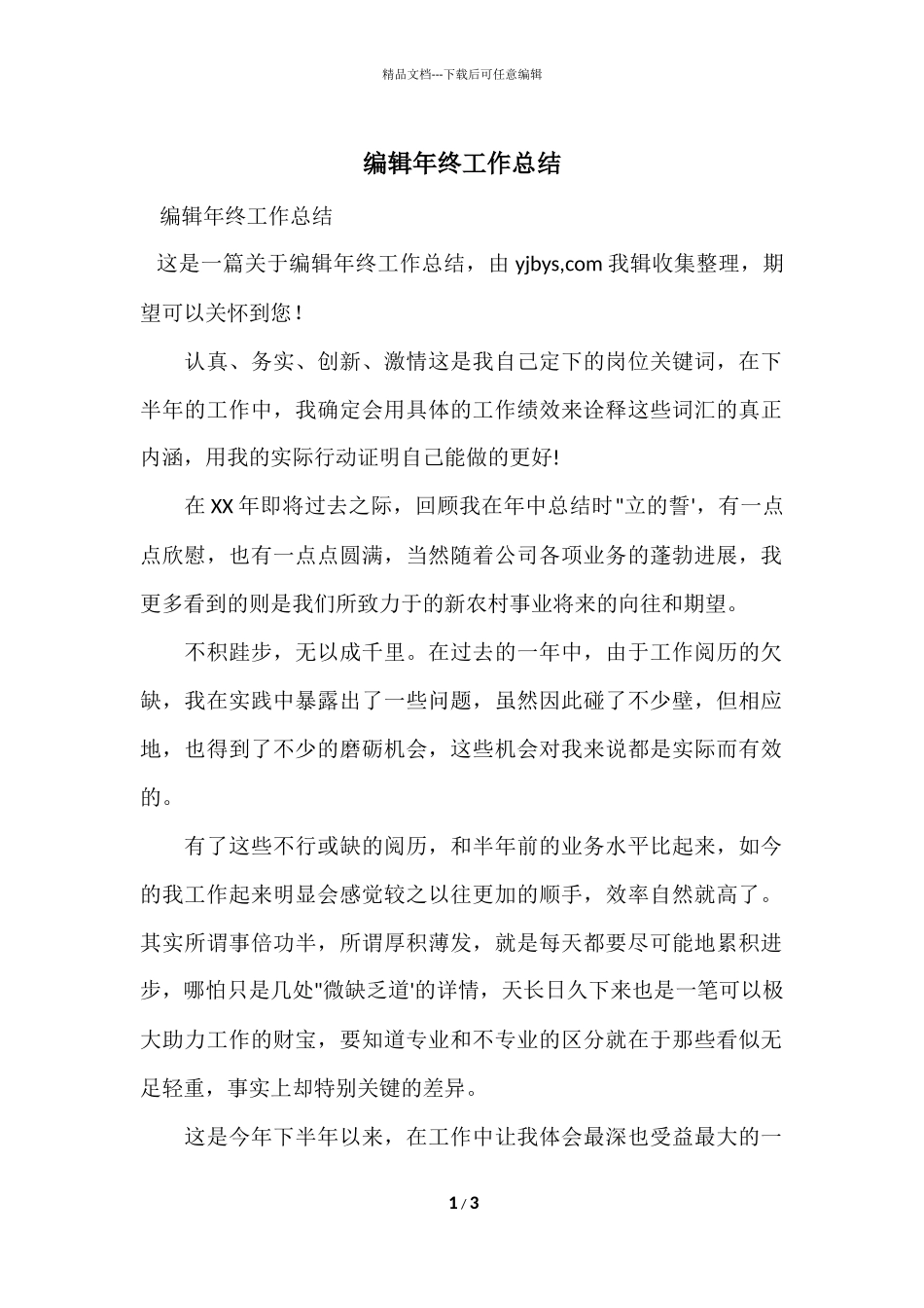 编辑年终工作总结_第1页