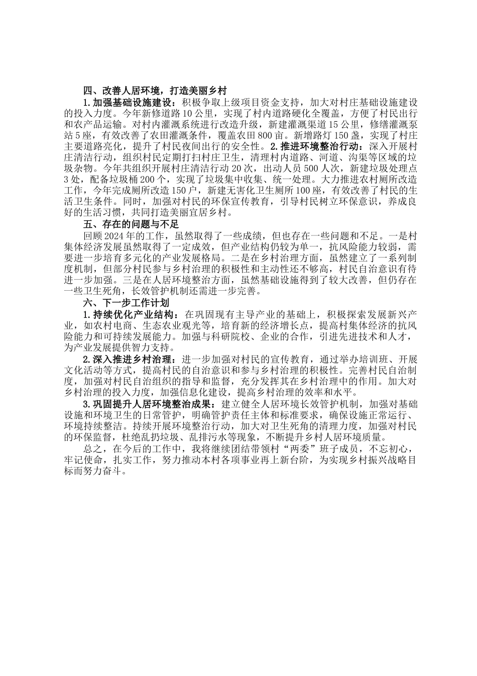 2024年村支书年终工作总结_第2页