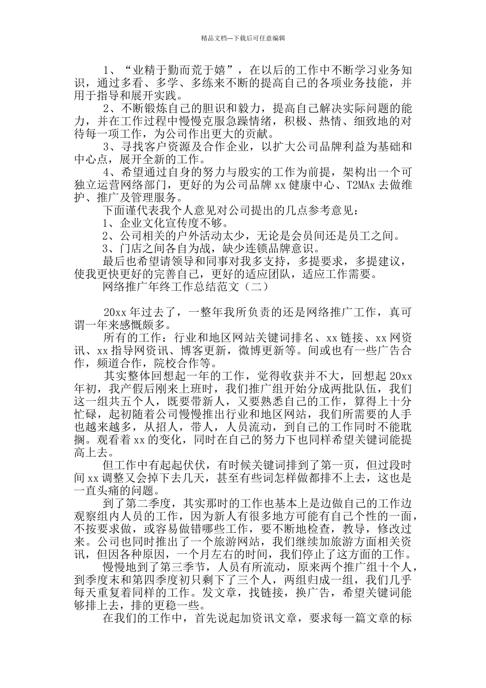 网络推广年终工作总结范文_第2页