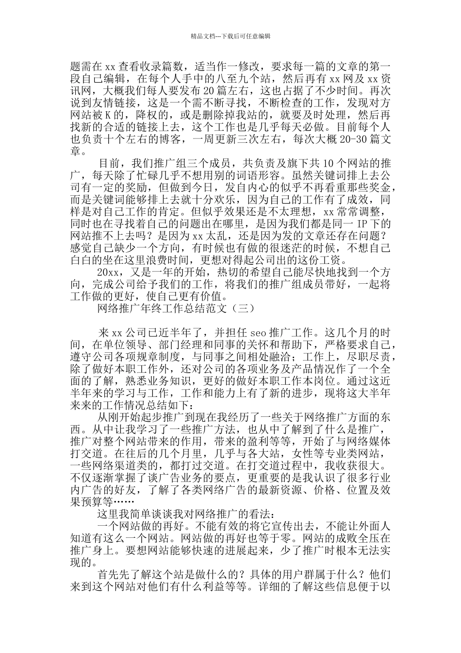 网络推广年终工作总结范文_第3页