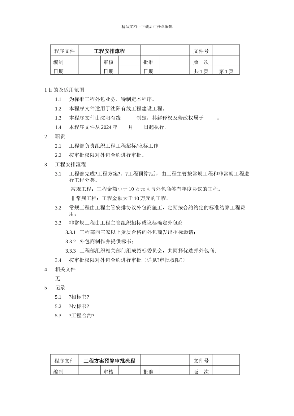 网络规划建设流程程序文件岗位说明书_第3页