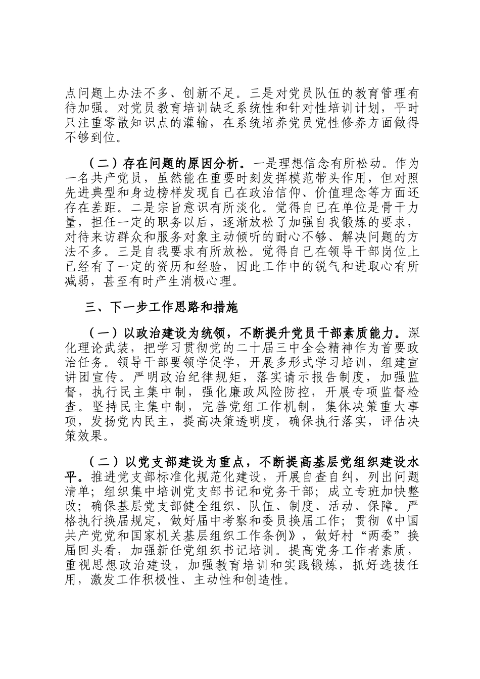 2024年党组书记抓基层党建工作述职报告_第3页