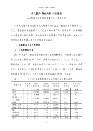 罗湖区批发零售业重点企业发展分析doc