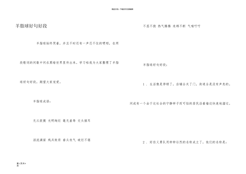 羊脂球好句好段_第1页