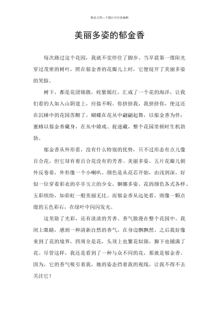 美丽多姿的郁金香