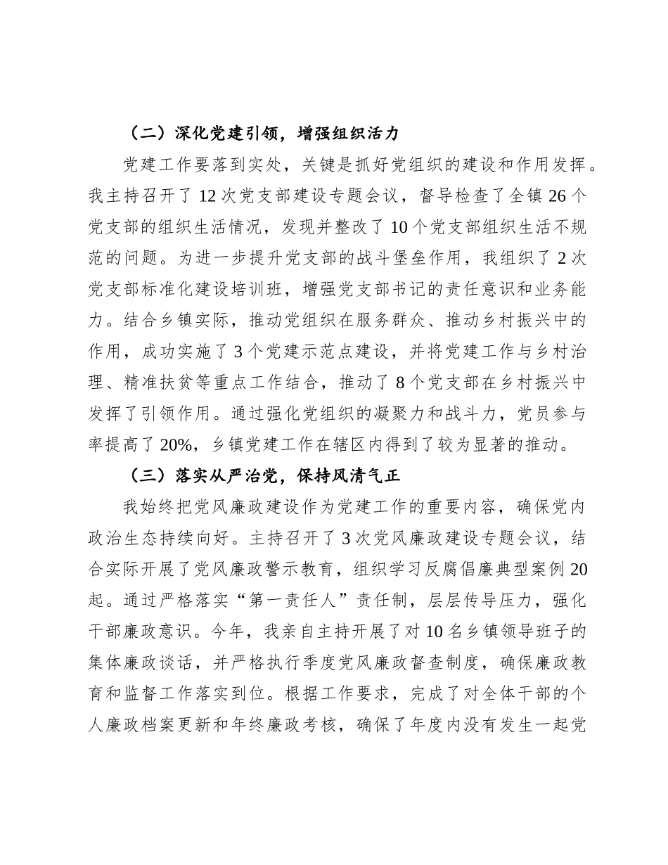 2024年度党建工作述职报告（乡镇党委书记）_第2页