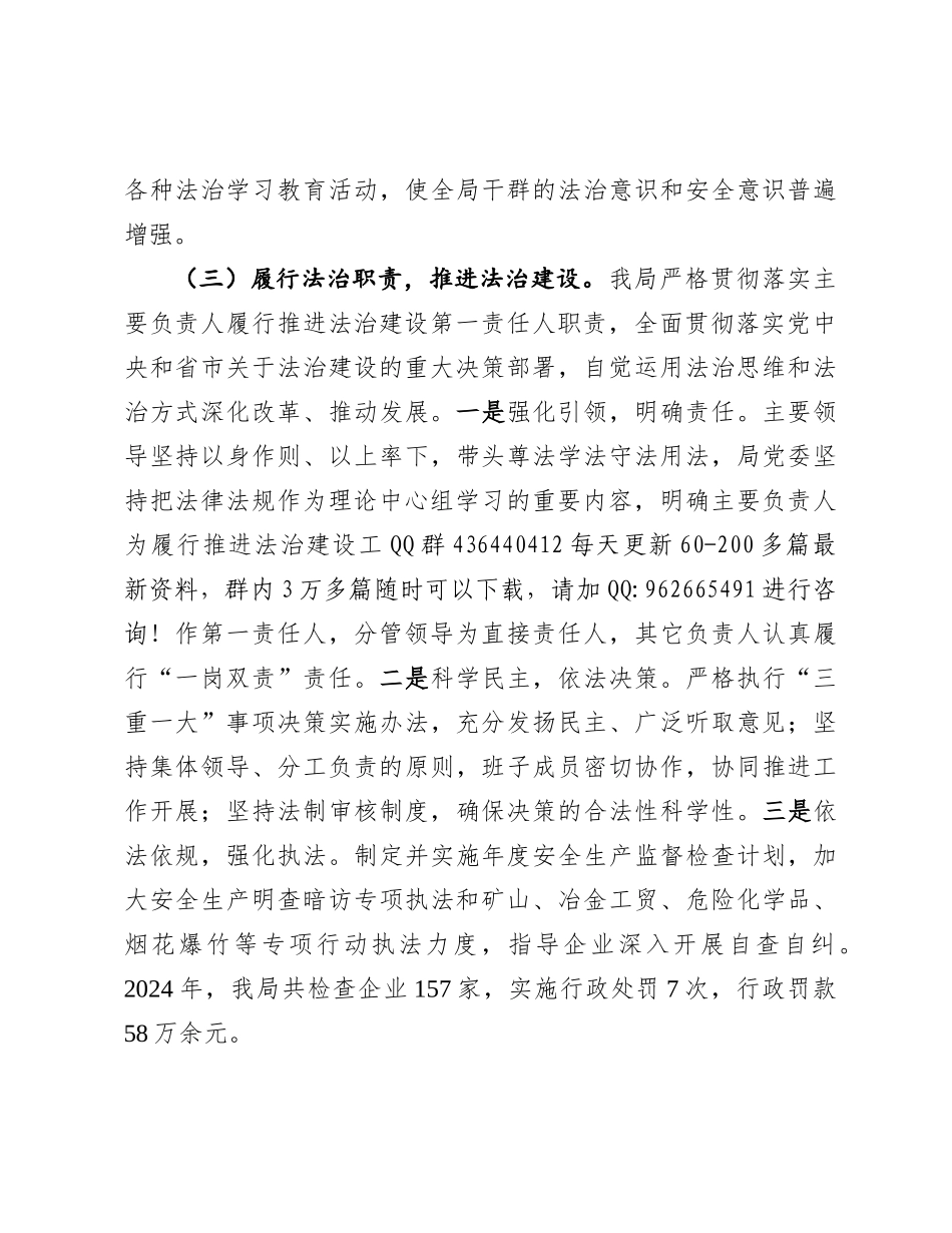 2024年度述法报告（应急管理局长）_第3页