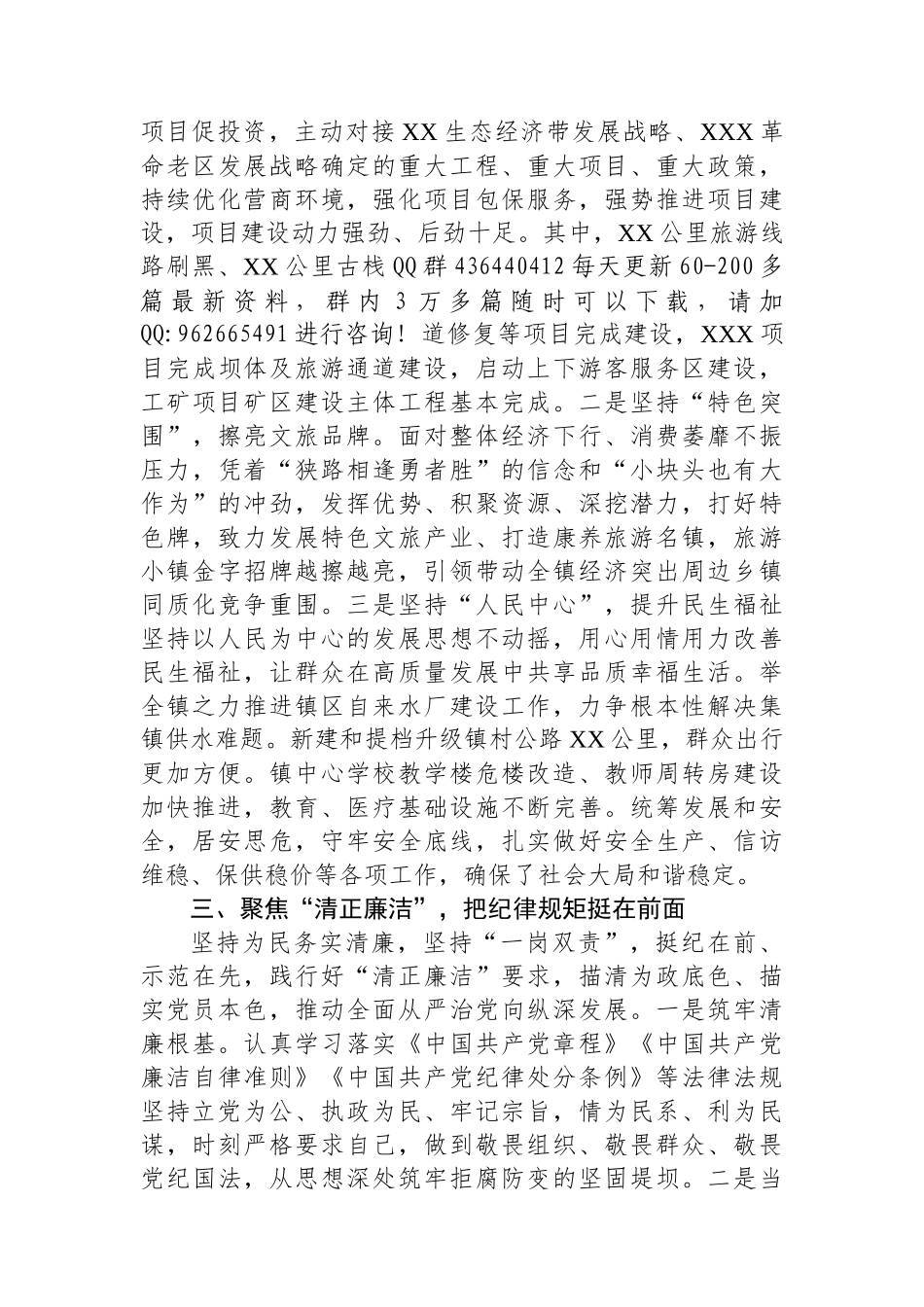 2024年度述职述廉报告（乡镇班子成员）_第2页