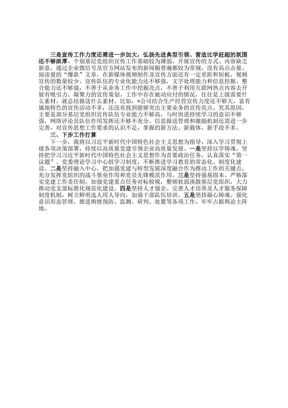 2024年度抓基层党建工作的述职报告_第3页