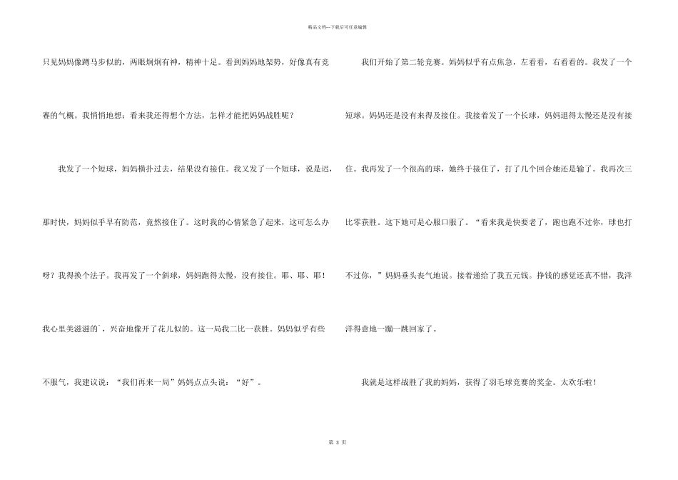 羽毛球比赛优秀_第3页