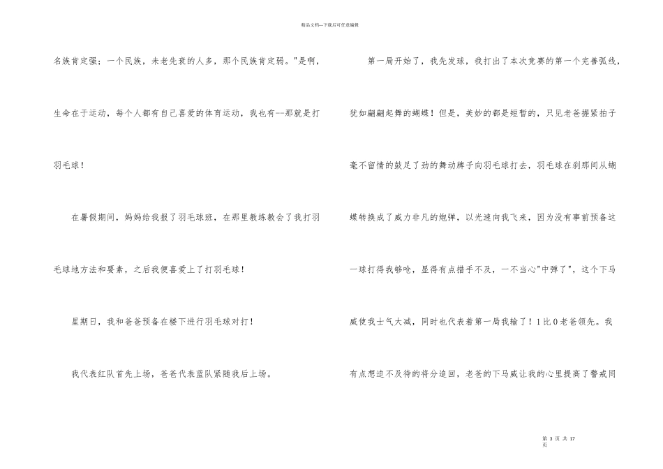 羽毛球比赛汇编十篇_第3页