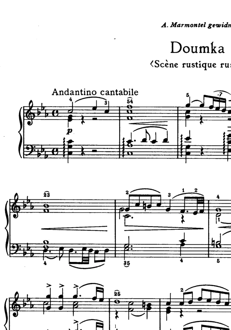 杜姆卡钢琴谱_第1页