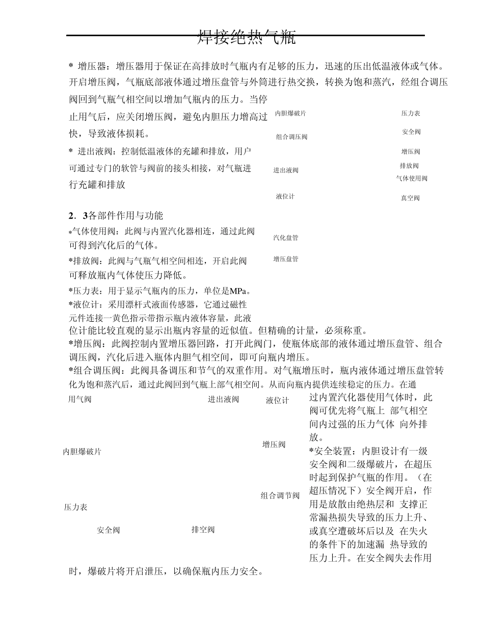 杜瓦瓶说明书_第3页