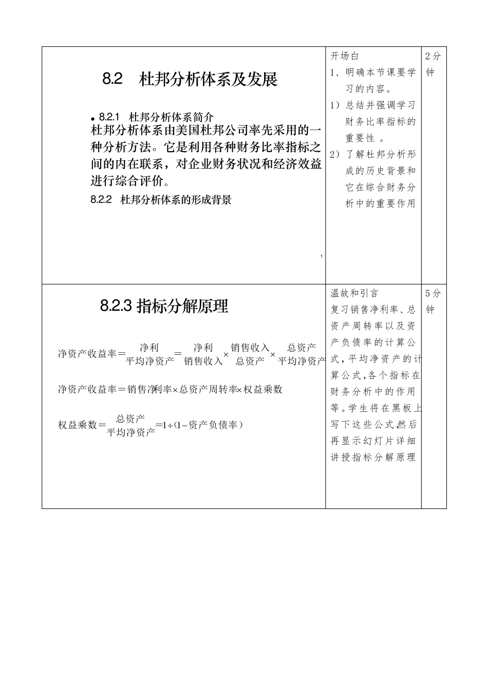杜邦分析法教案_第2页