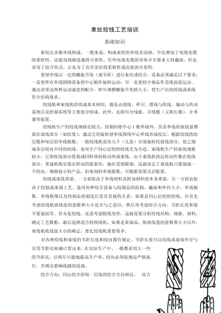 束丝绞线工艺