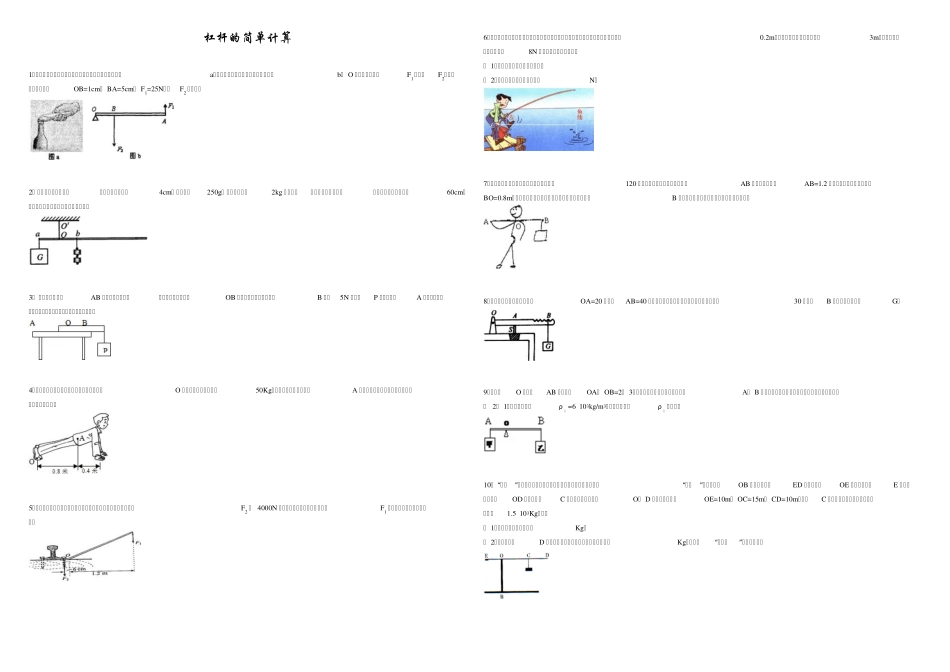 杠杆的简单计算A3_第1页