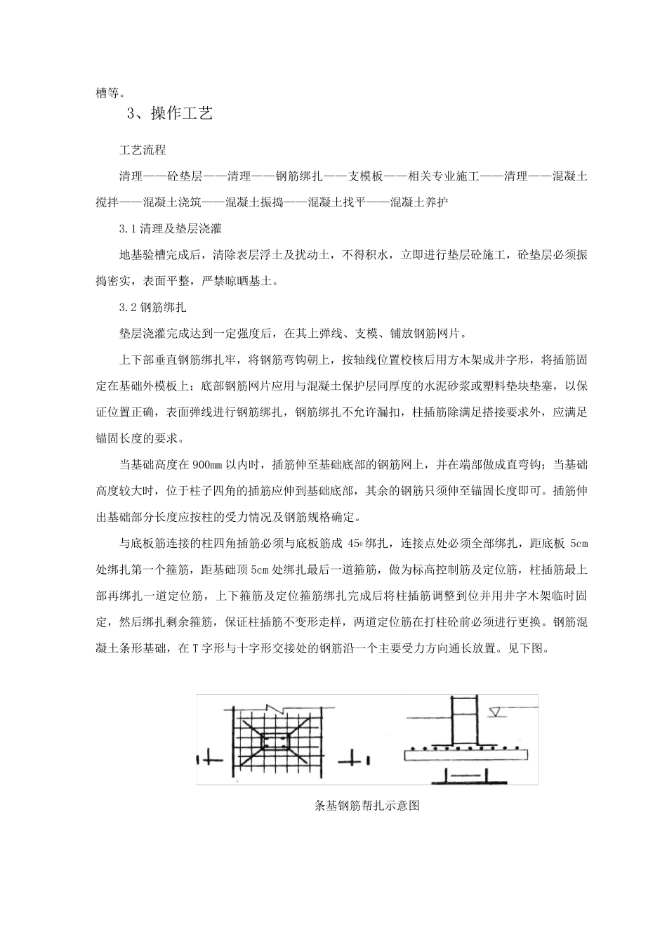条形基础分项工程施工工艺标准_第2页
