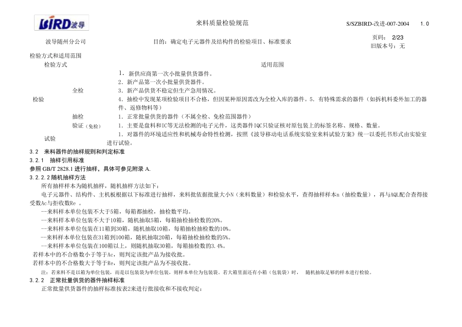 来料质量检验规范_第2页